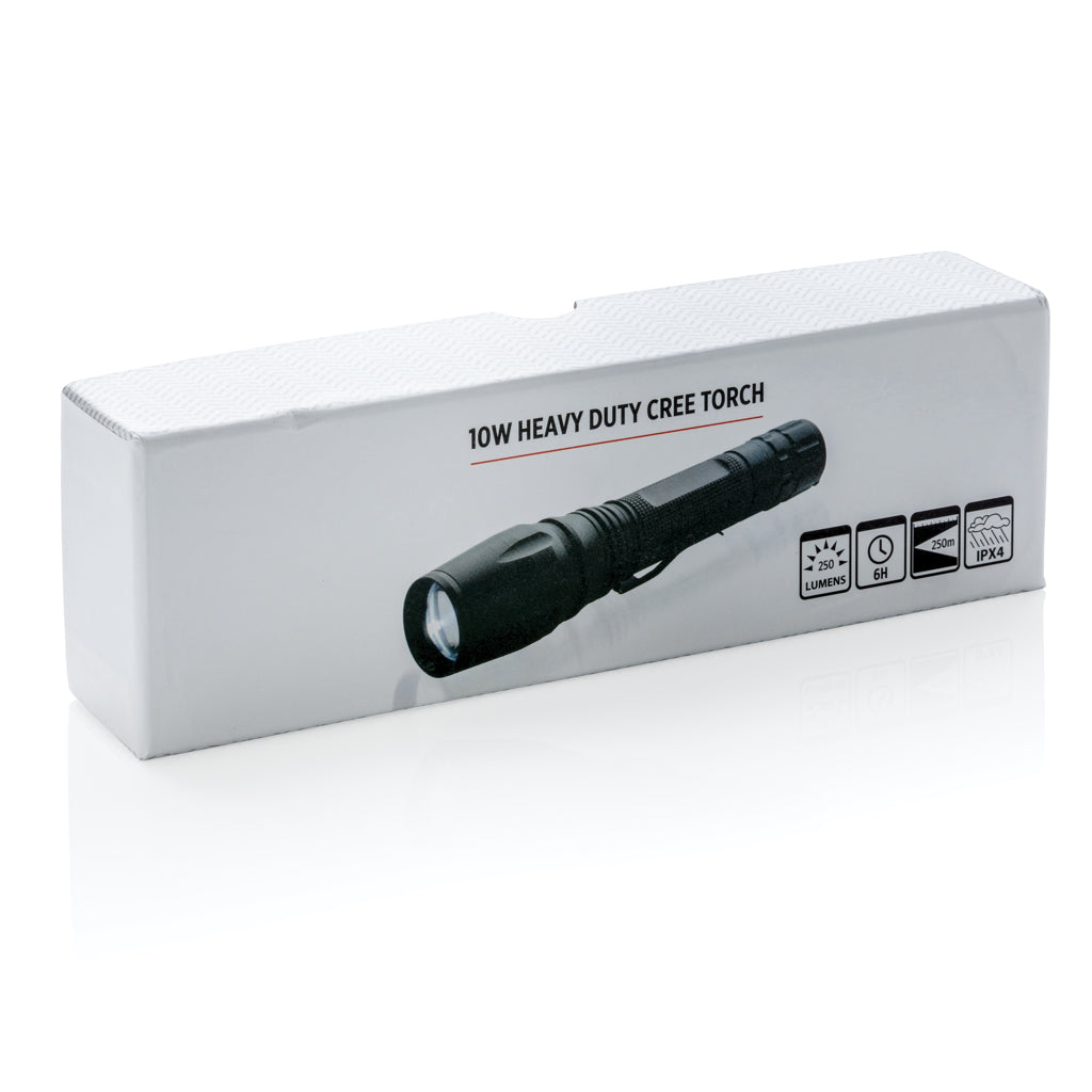 10W Heavy duty CREE torch - Black