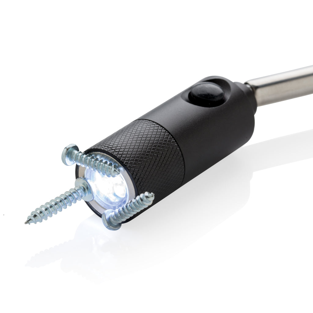 Telescopic light with magnet - Black
