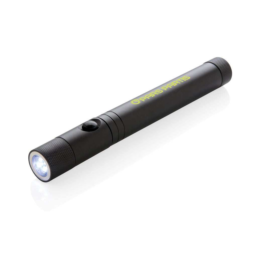 Telescopic light with magnet - Black
