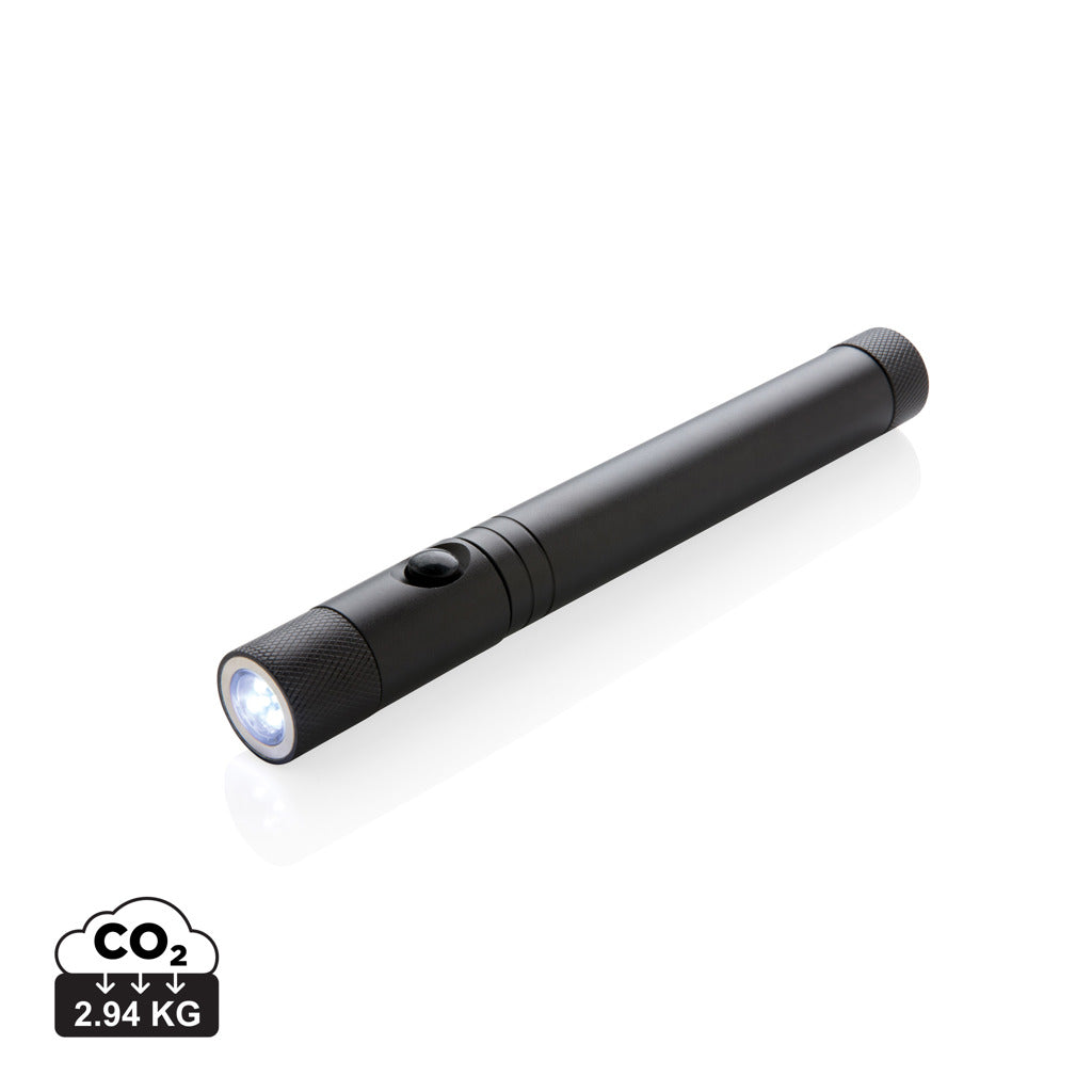 Telescopic light with magnet - Black