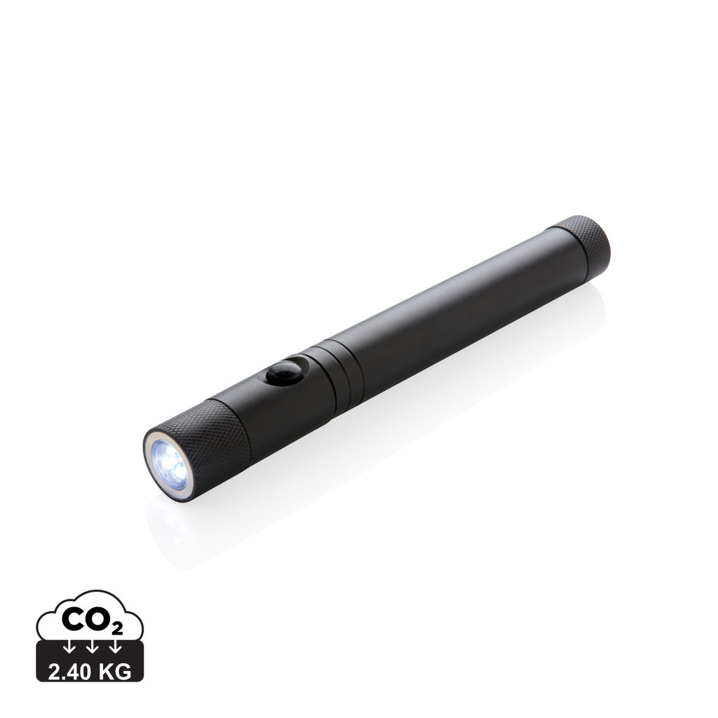 Telescopic light with magnet - Black