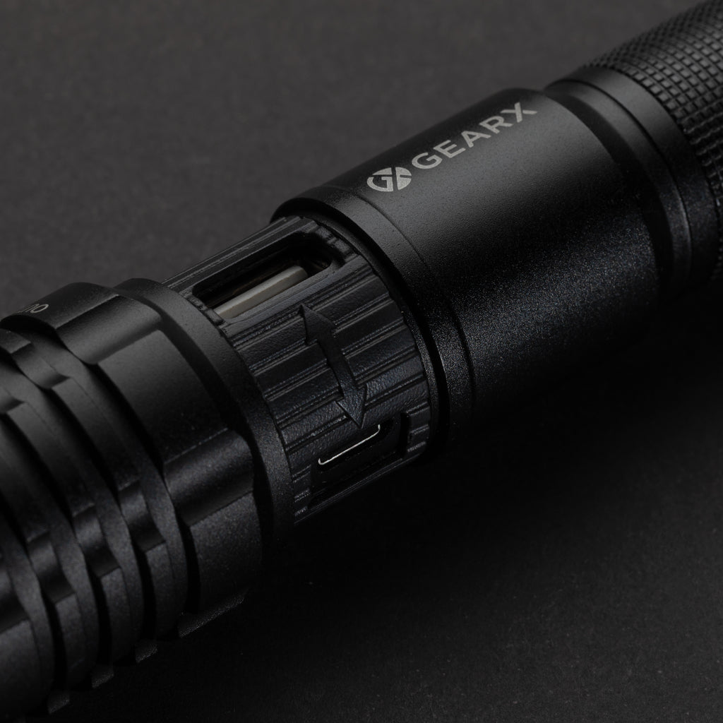 Gear X USB re-chargeable torch - Black