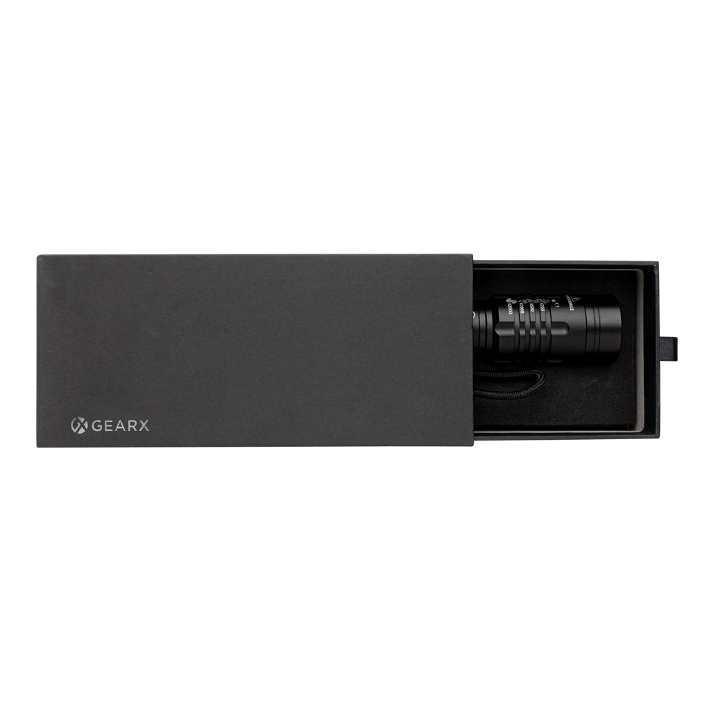 Gear X USB re-chargeable torch - Black