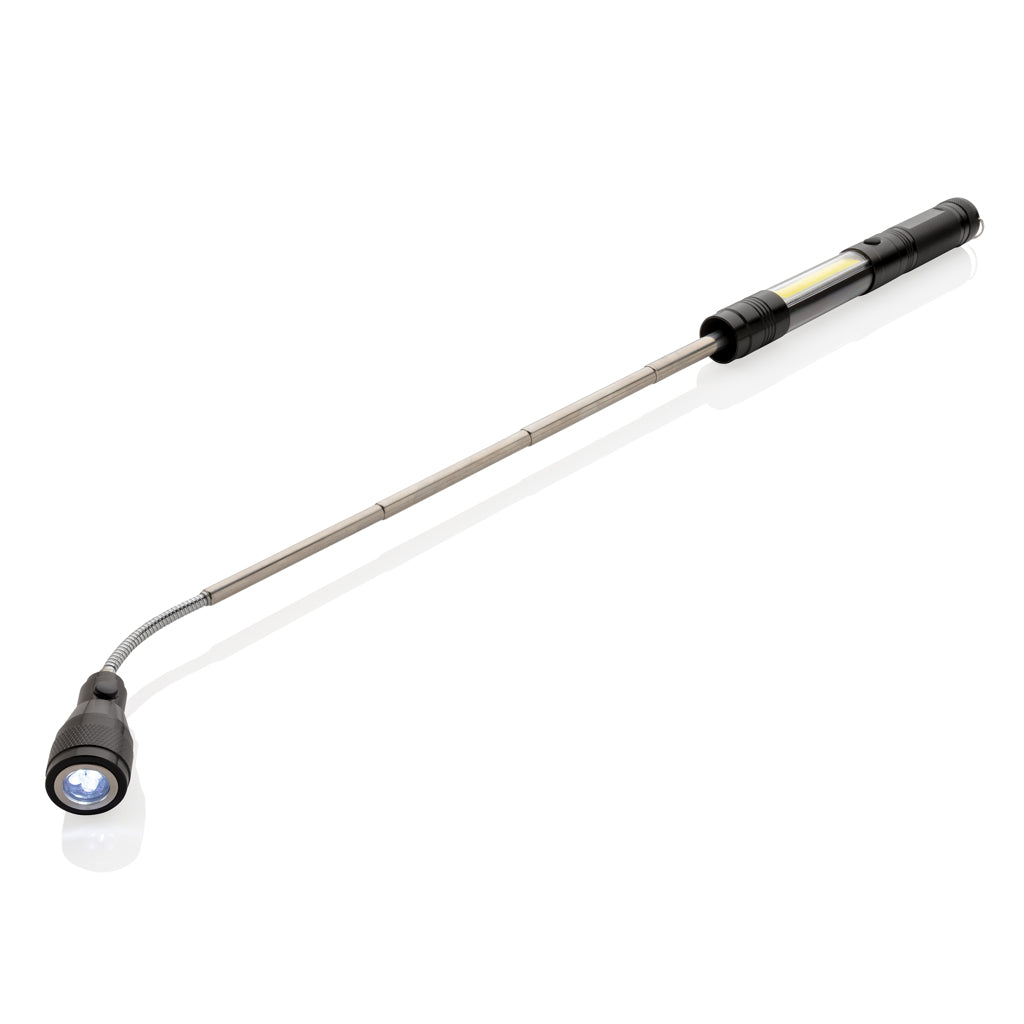 Large telescopic light with COB - Black
