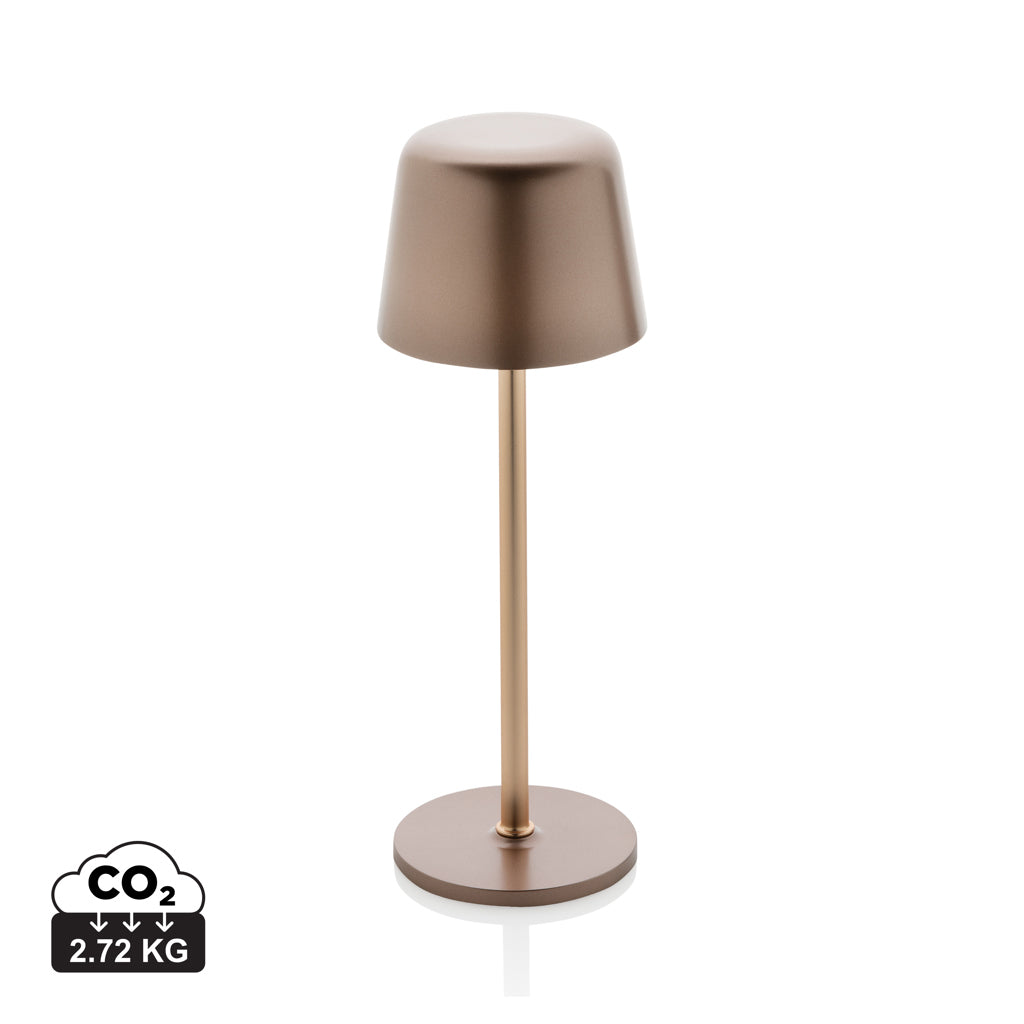 Zenic RCS recycled plastic USB re-chargable table lamp - Bronze