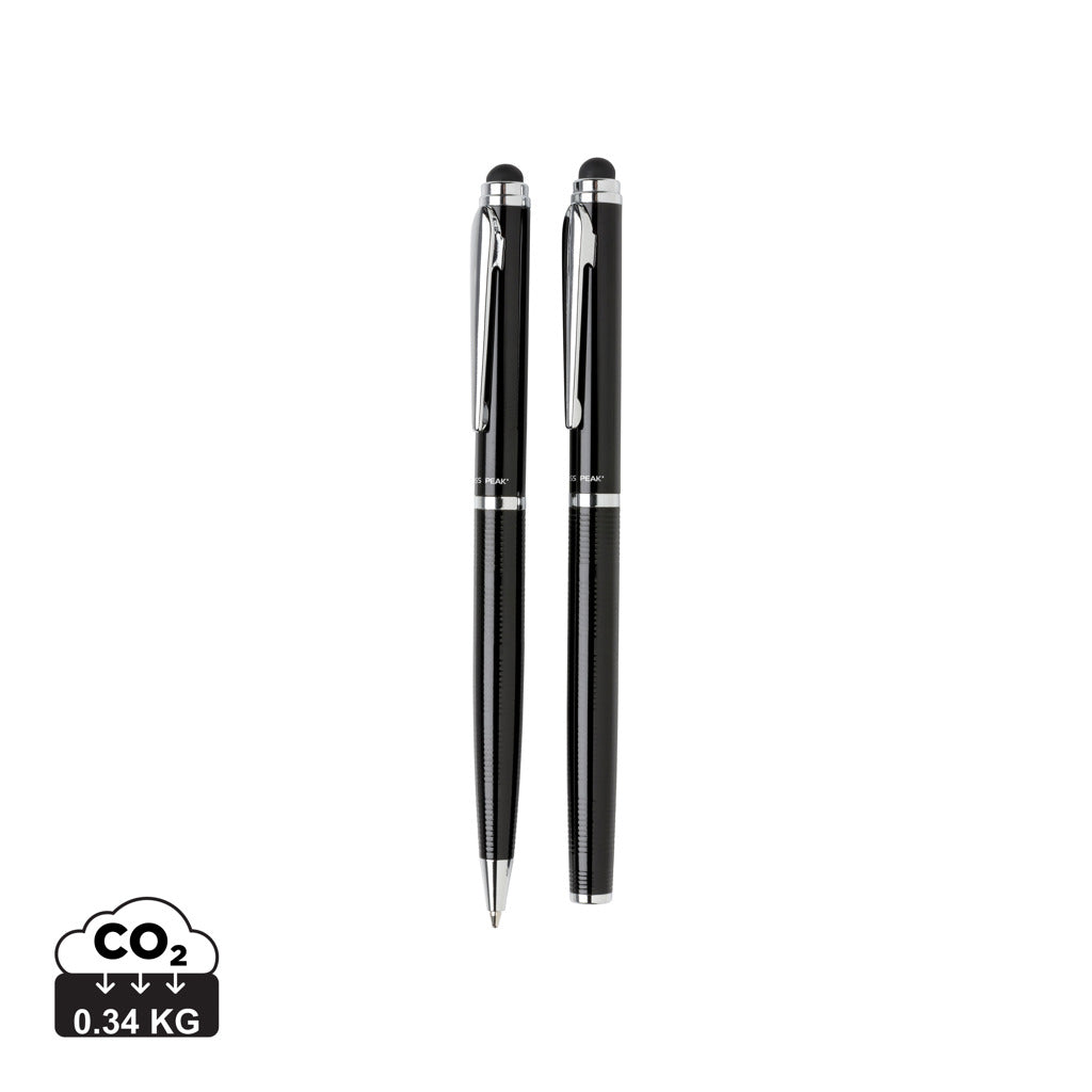 Swiss Peak deluxe pen set - Black