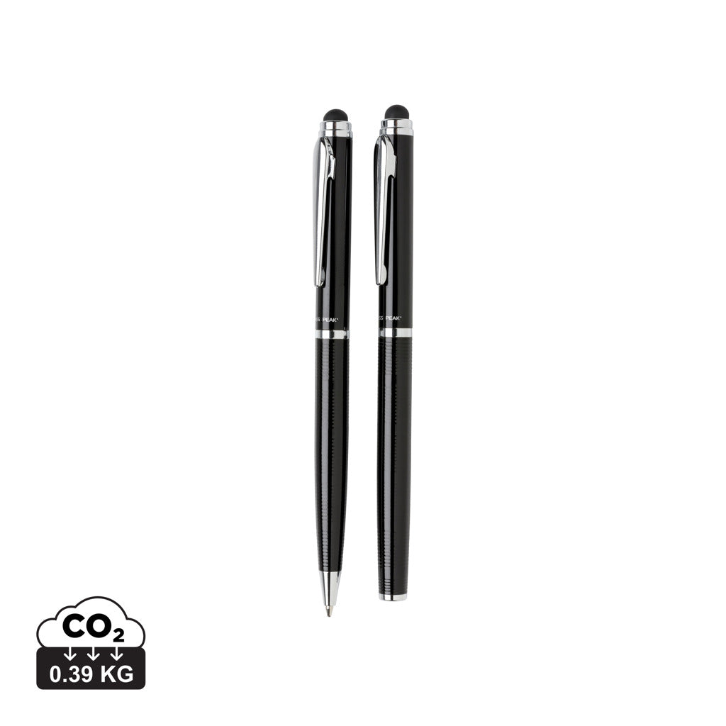 Swiss Peak deluxe pen set - Black