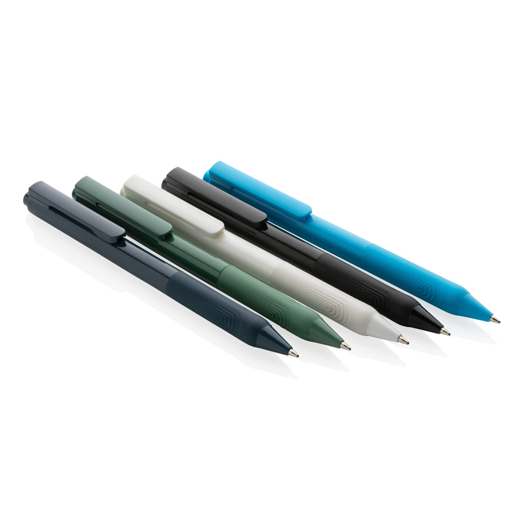 X9 solid pen with silicone grip - Light Blue
