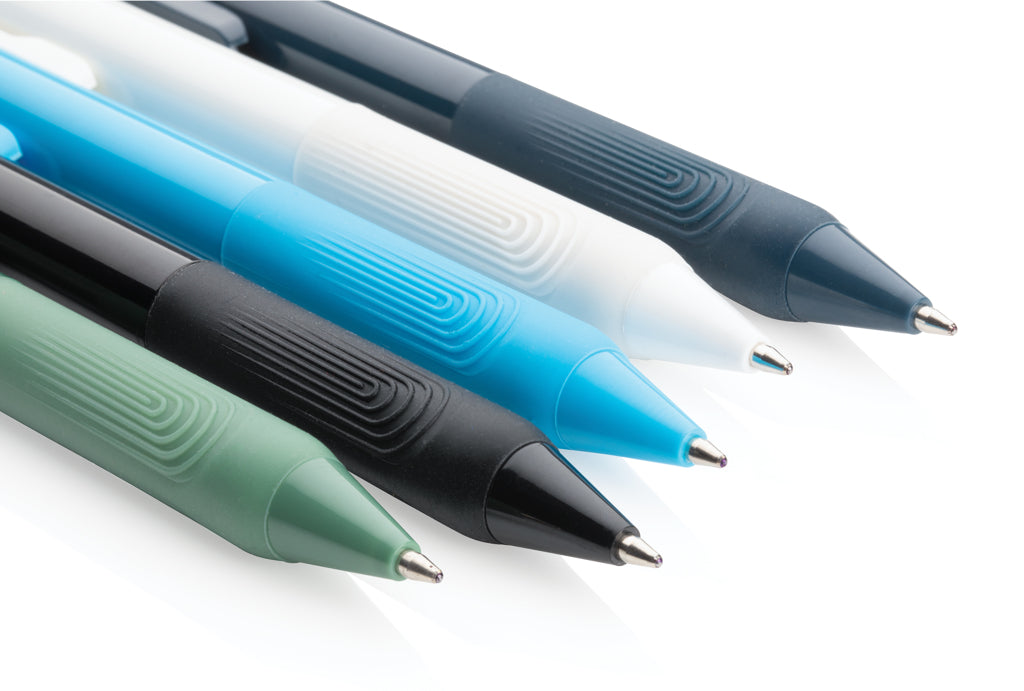 X9 solid pen with silicone grip - Light Blue