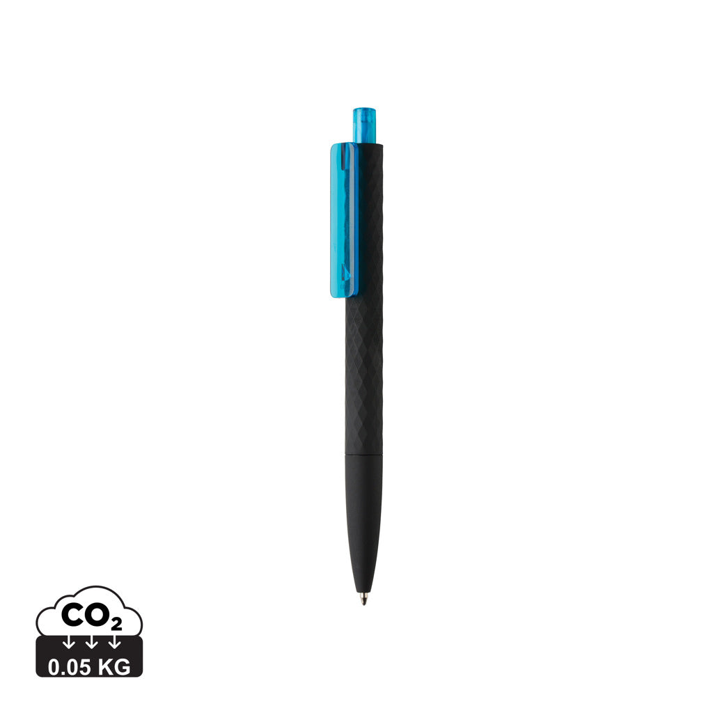 X3 RCS certified R-ABS black smooth touch pen - Light Blue