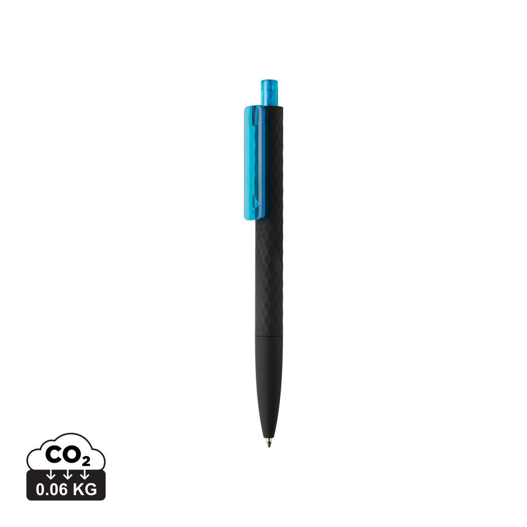 X3 RCS certified R-ABS black smooth touch pen - Light Blue