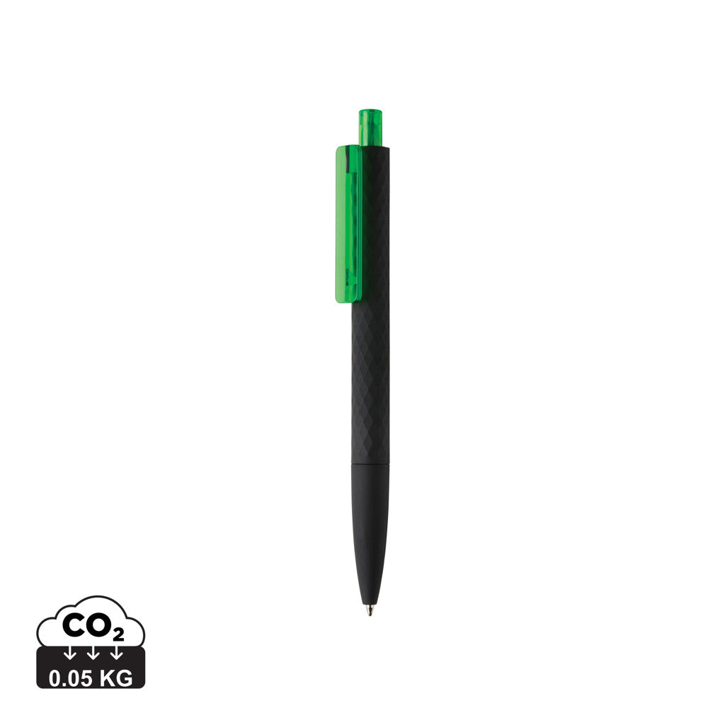 X3 RCS certified R-ABS black smooth touch pen - Green
