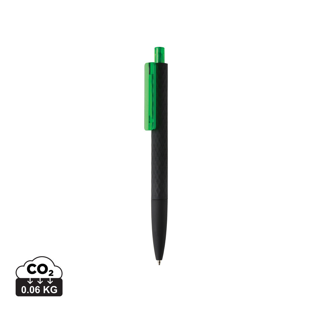 X3 RCS certified R-ABS black smooth touch pen - Green