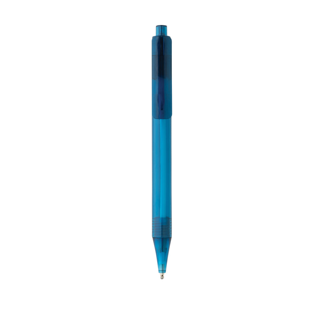 GRS RPET X8 transparent pen - Blue