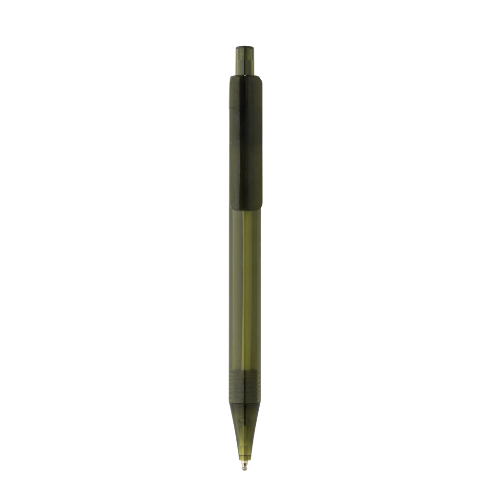 GRS RPET X8 transparent pen - Green