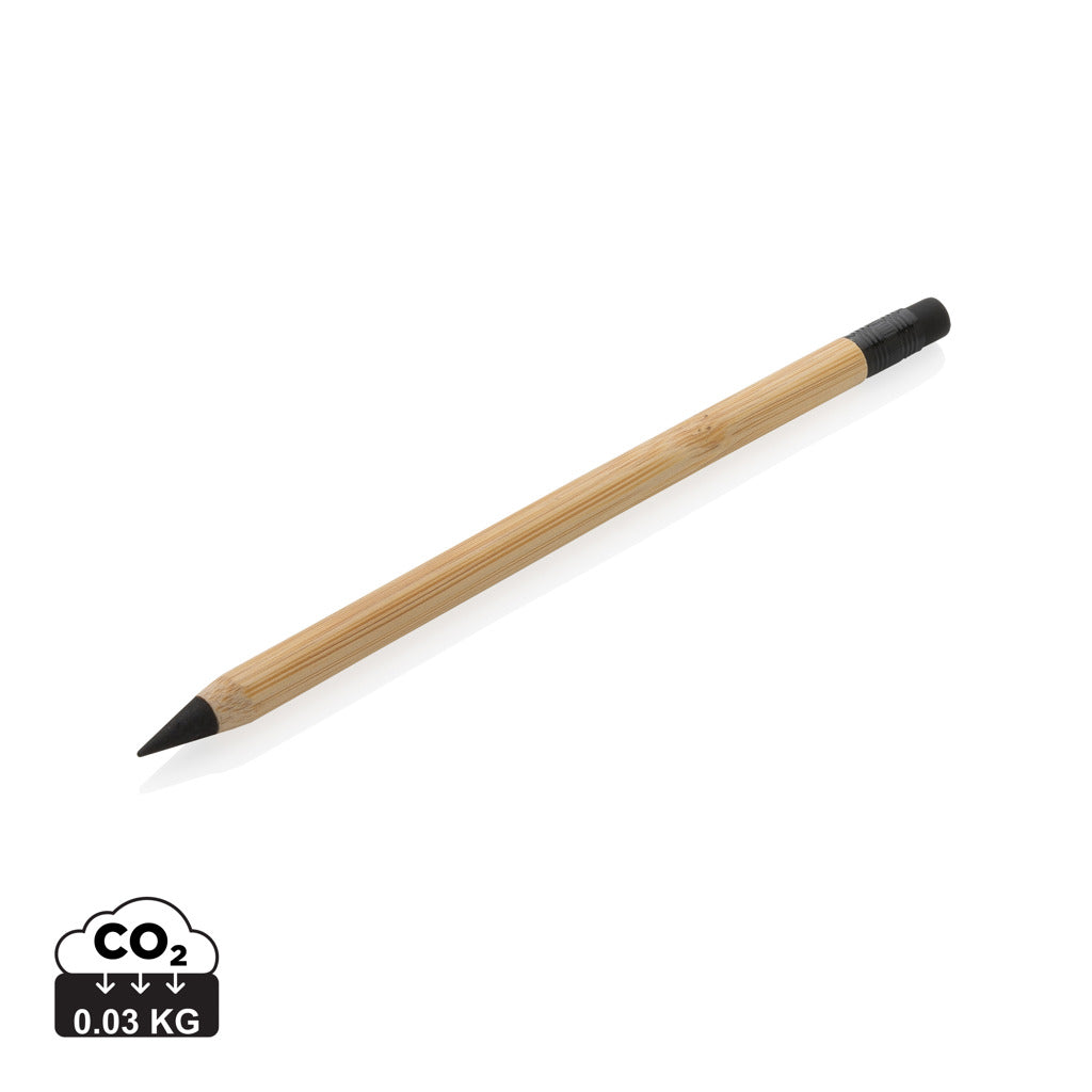 Bamboo infinity pencil with eraser - Brown