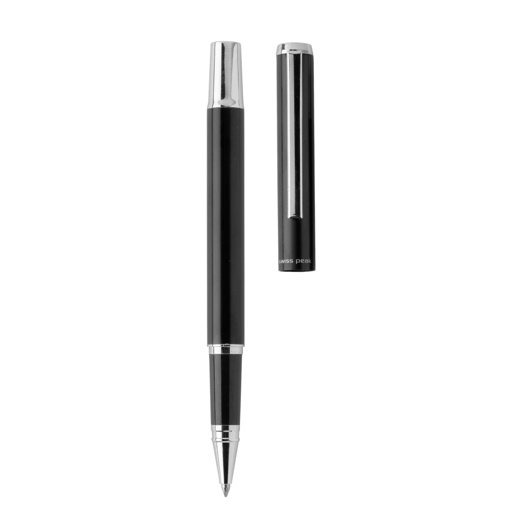 Swiss Peak Cedar RCS certified recycled aluminium pen set - Black