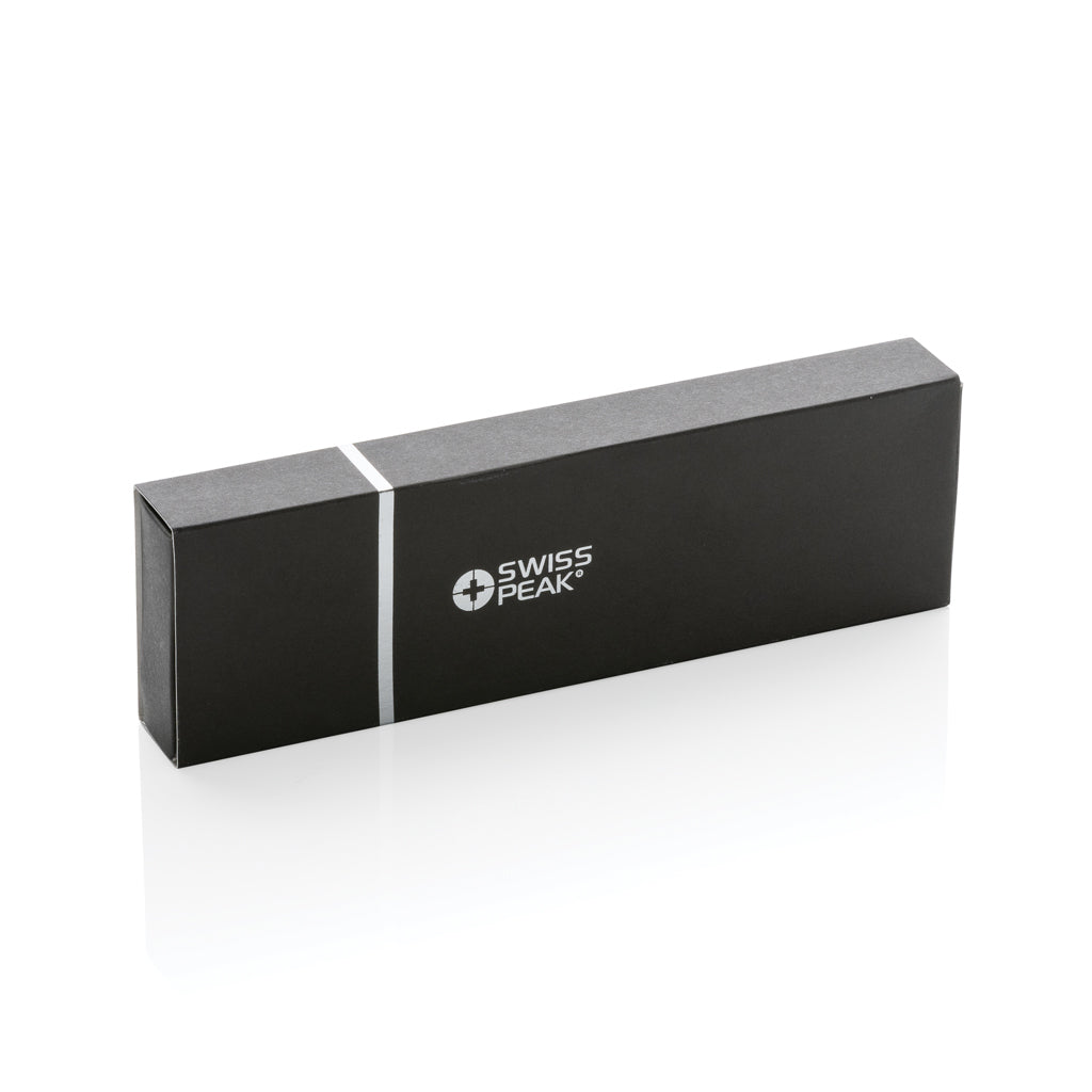 Swiss Peak Cedar RCS certified recycled aluminium pen set - Black