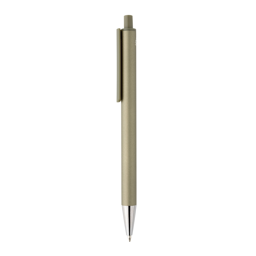 Amisk RCS certified recycled aluminium pen - Green