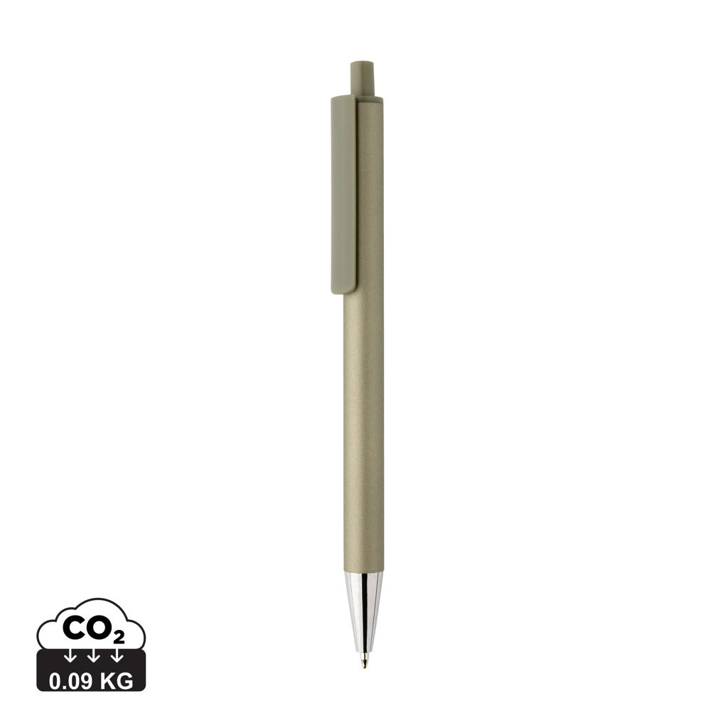 Amisk RCS certified recycled aluminium pen - Green