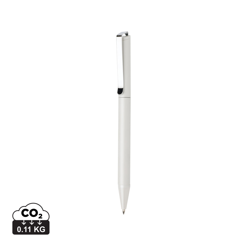 Xavi RCS certified recycled aluminium pen - White