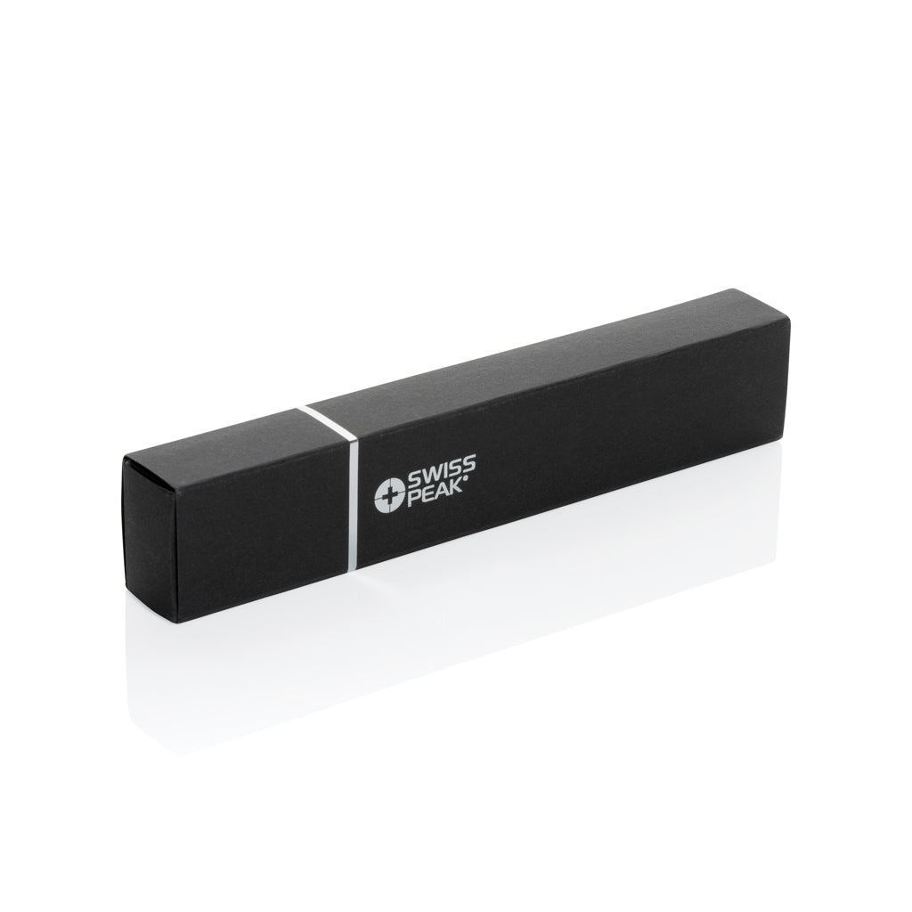Swiss Peak Storm RCS recycled aluminium dual tip pen - Black