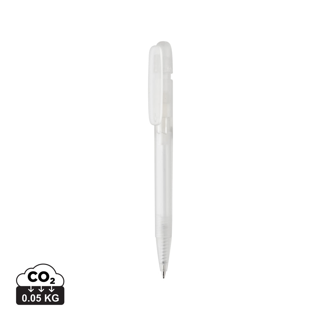 Devin GRS certified RABS pen transparent - White