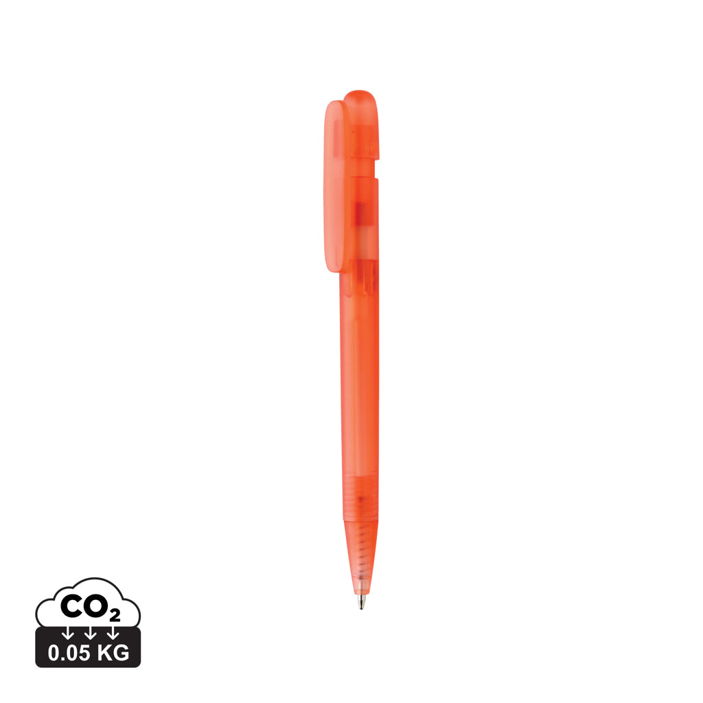 Devin GRS certified RABS pen transparent - Red