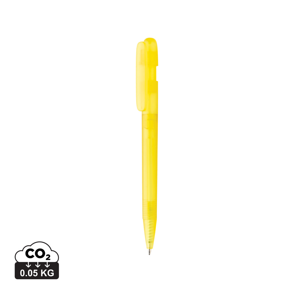 Devin GRS certified RABS pen transparent - Yellow