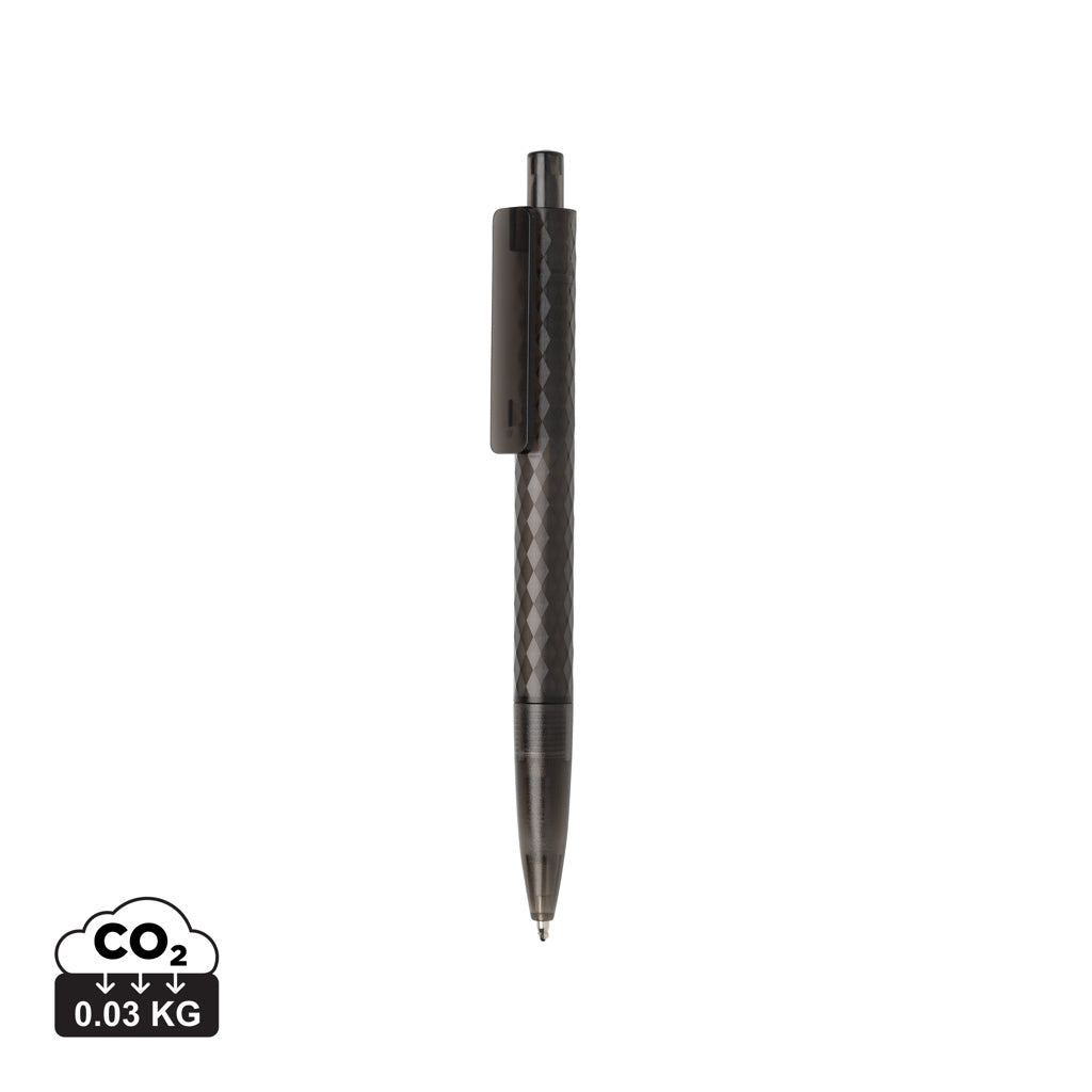 X3 GRS recycled PC plastic pen frosted - Black