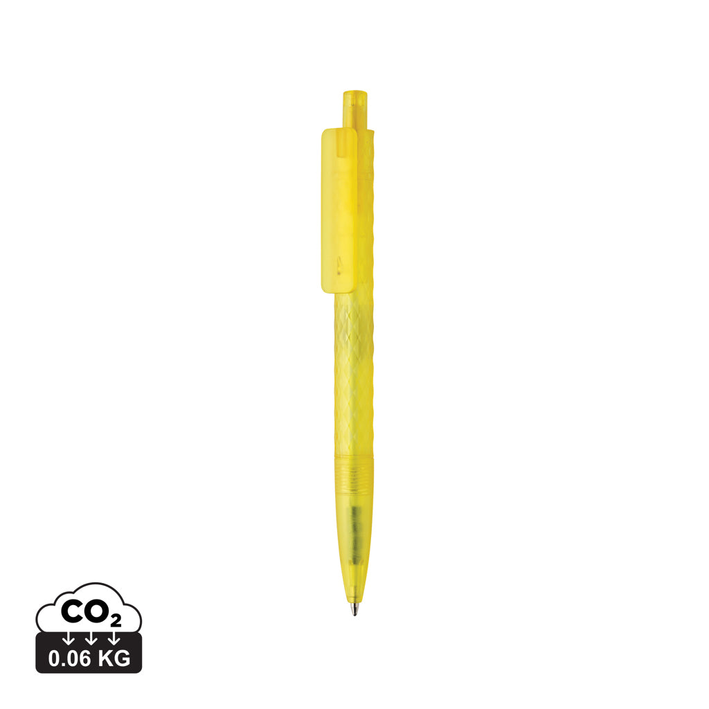 X3 GRS recycled PC plastic pen frosted - Yellow