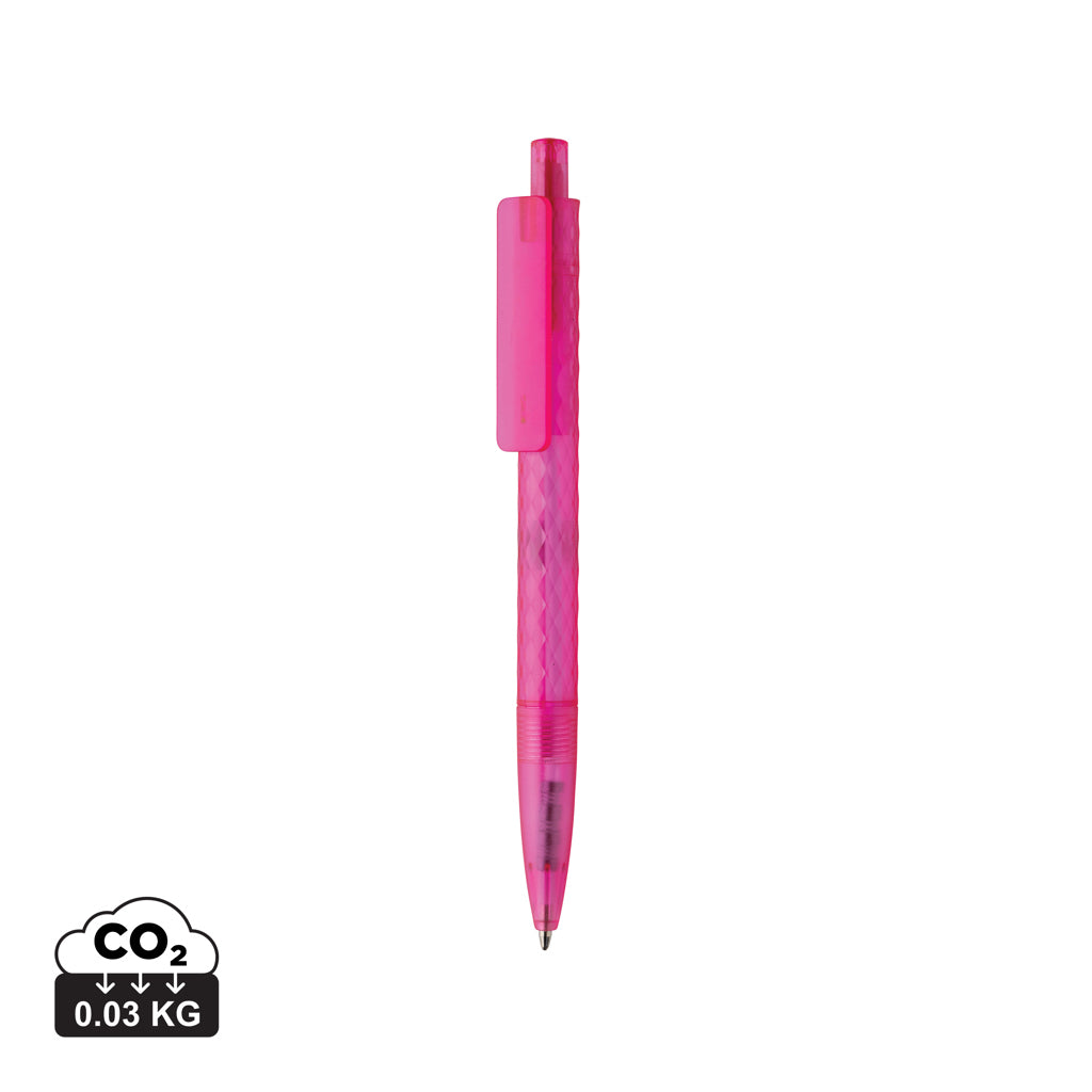 X3 GRS recycled PC plastic pen frosted - Pink