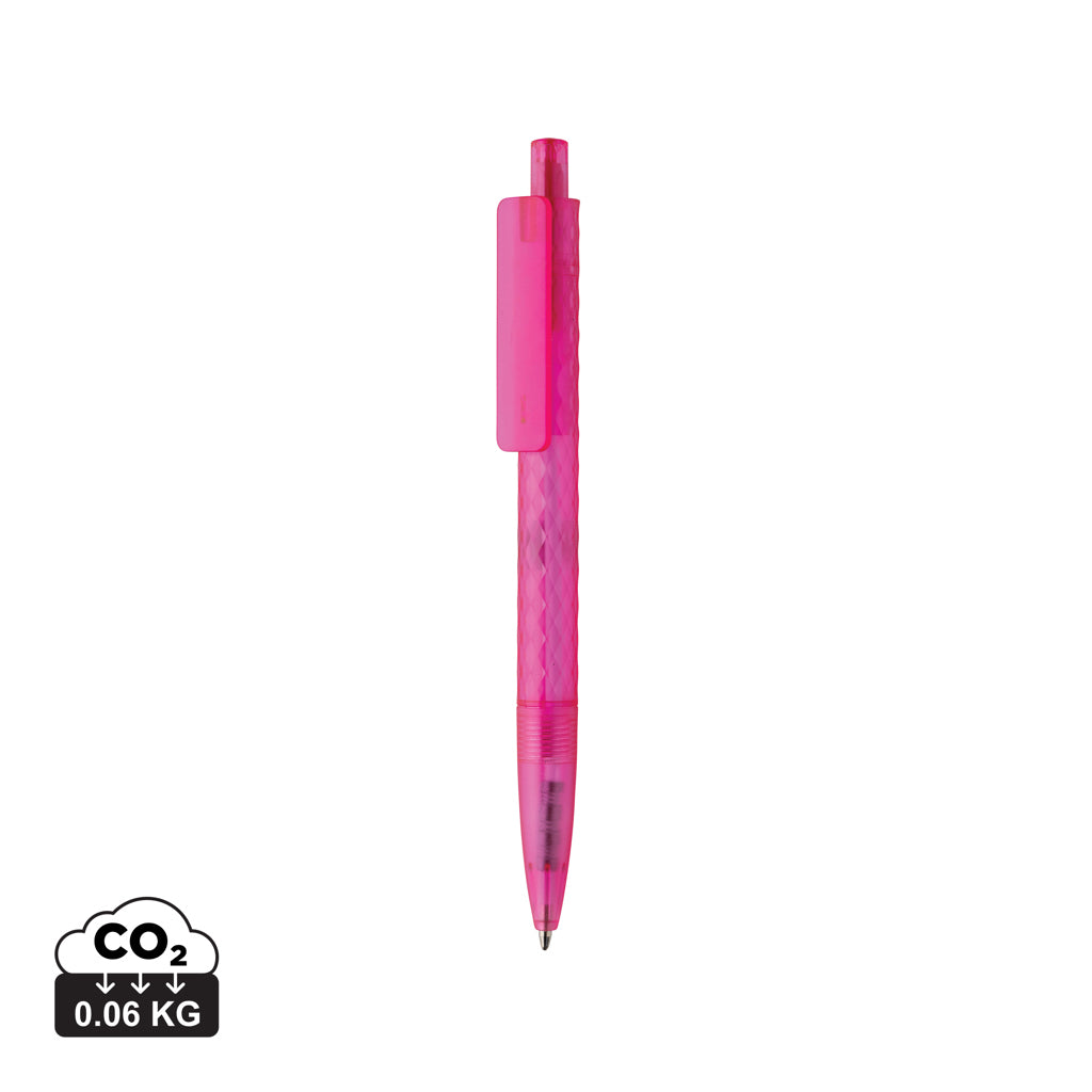 X3 GRS recycled PC plastic pen frosted - Pink
