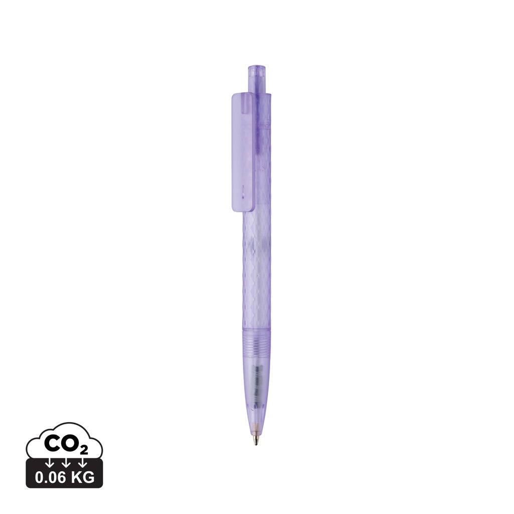 X3 GRS recycled PC plastic pen frosted - Purple