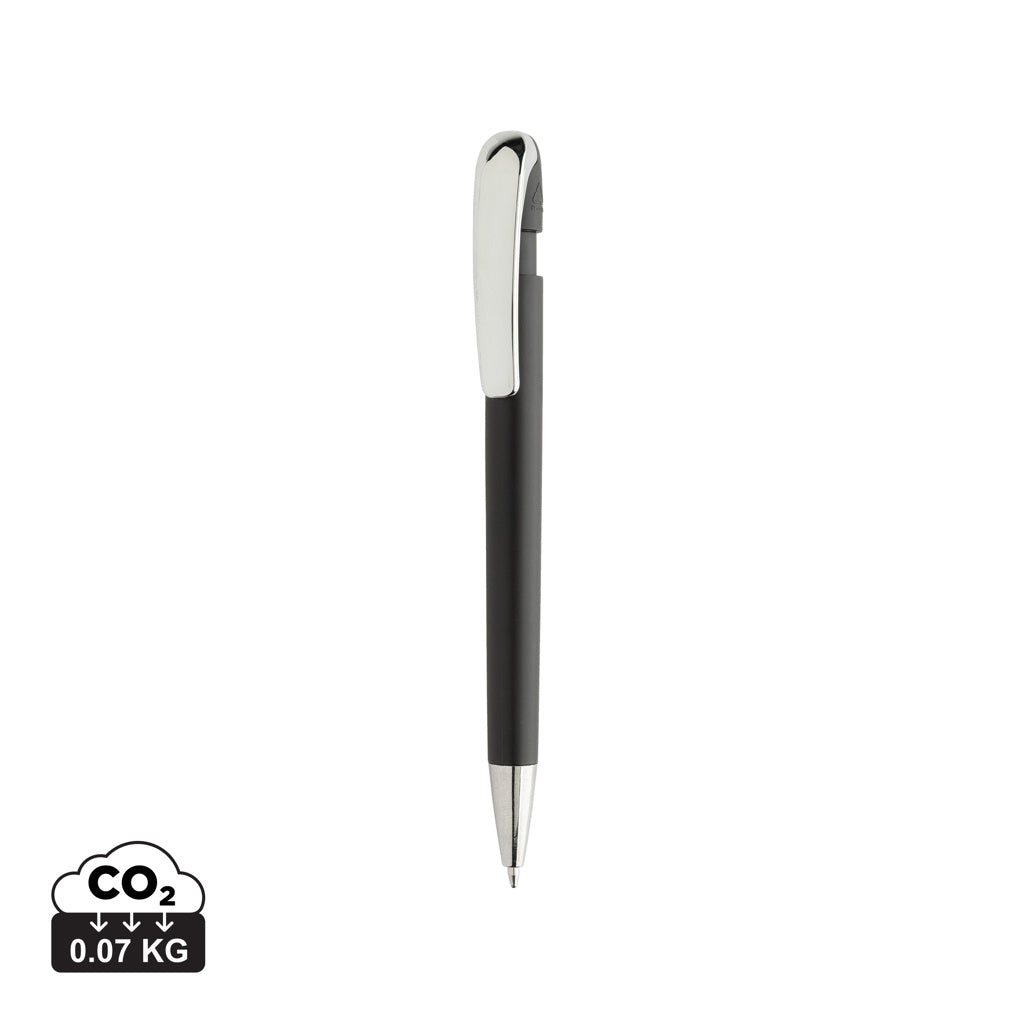 Glide GRS certified R-ABS Metal Clip Pen - Black