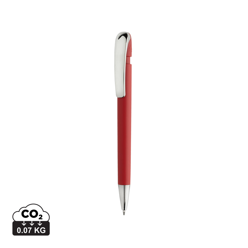 Glide GRS certified R-ABS Metal Clip Pen - Red