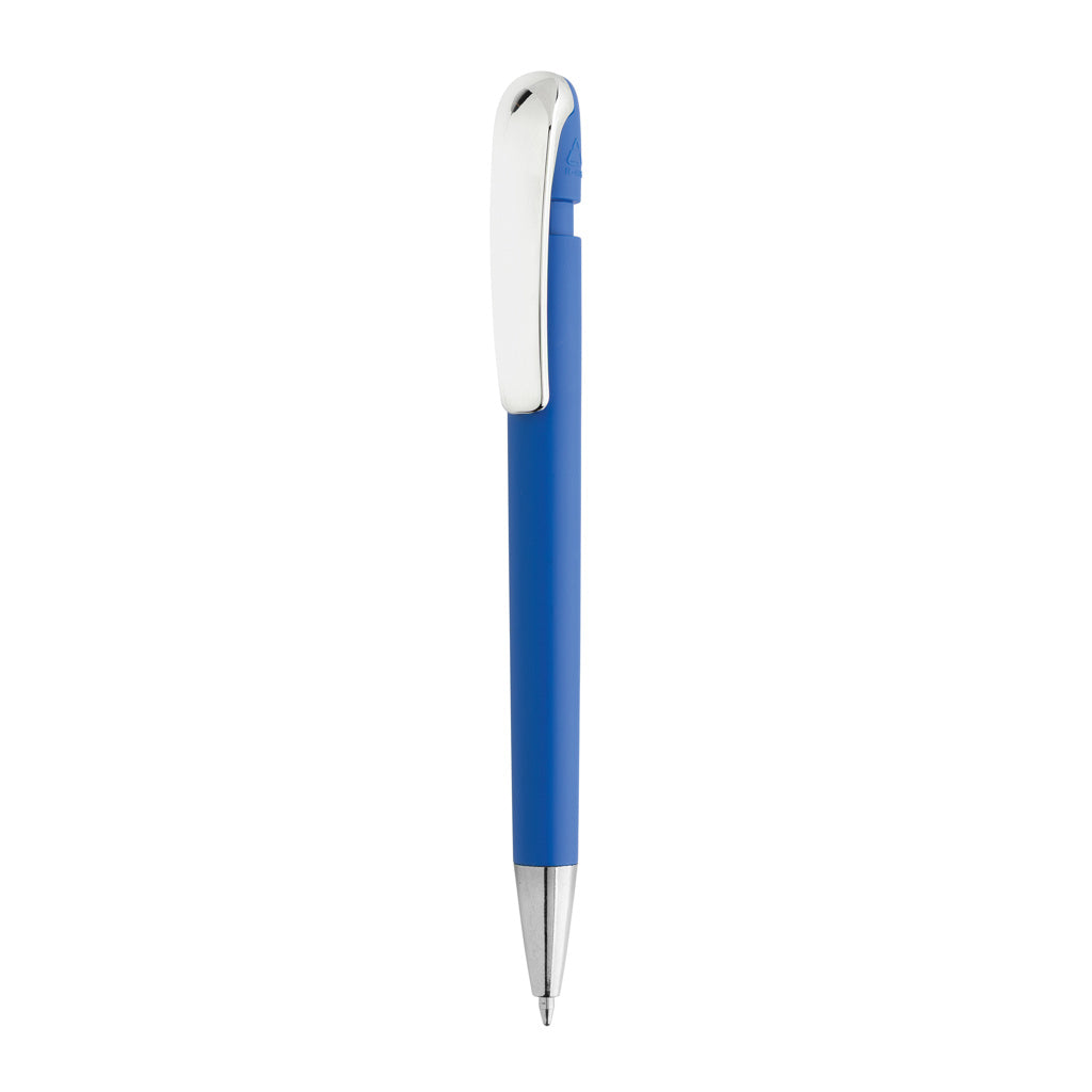Glide GRS certified R-ABS Metal Clip Pen - Blue