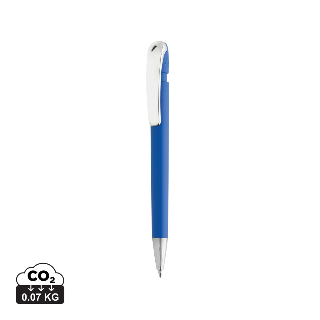 Glide GRS certified R-ABS Metal Clip Pen - Blue