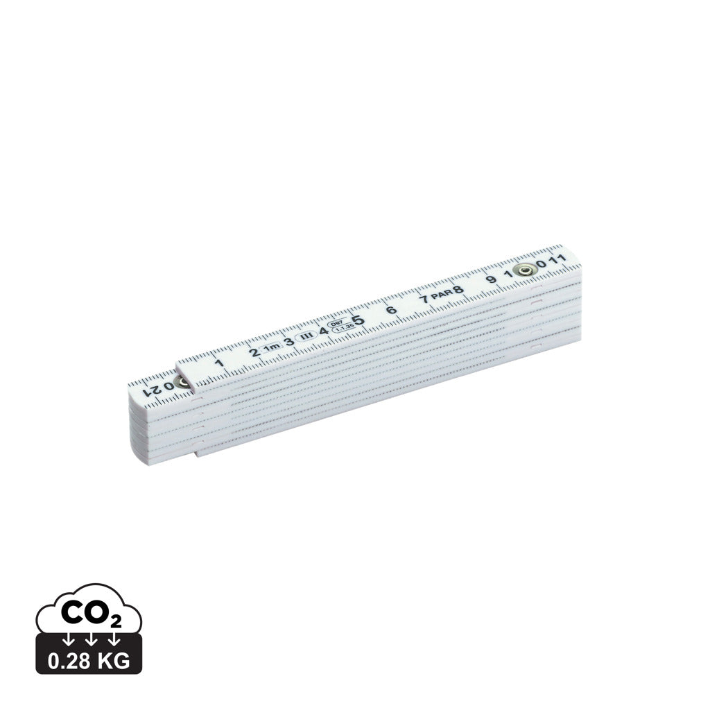 Fibreglass folding rule - White