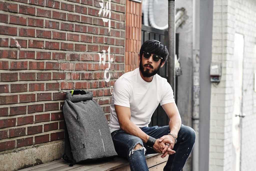 Urban anti-theft cut-proof backpack - Grey