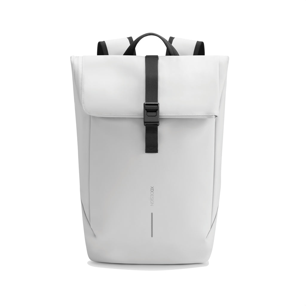 Urban Water Resistant Flap-top Backpack - Off White