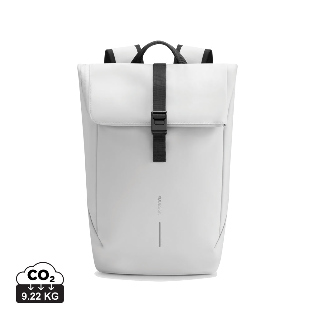Urban Water Resistant Flap-top Backpack - Off White