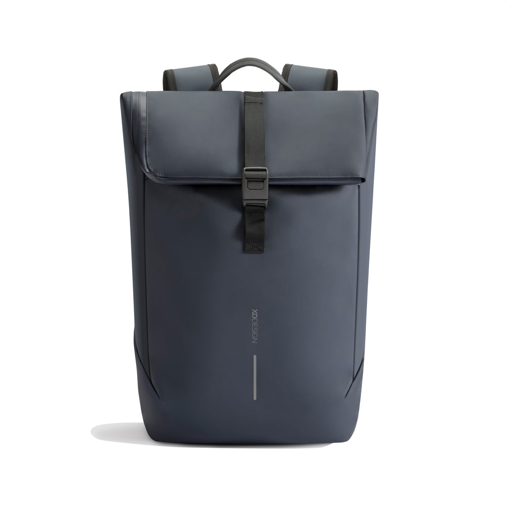 Urban Water Resistant Flap-top Backpack - Navy