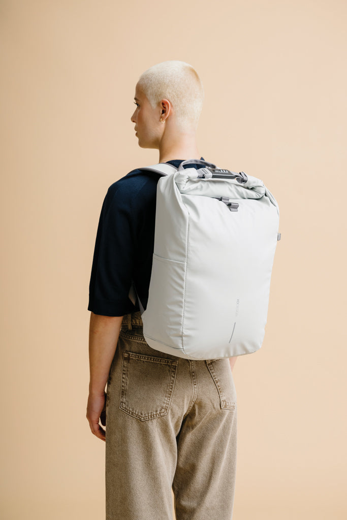 Urban Water Resistant Anti-theft Backpack - Off White