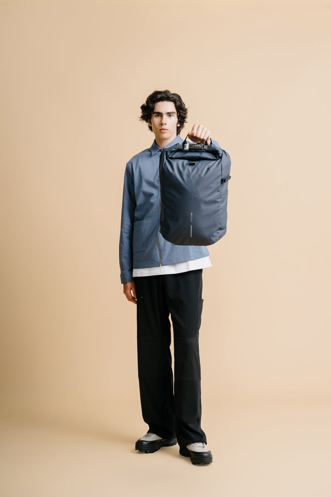 Urban Water Resistant Anti-theft Backpack - Navy