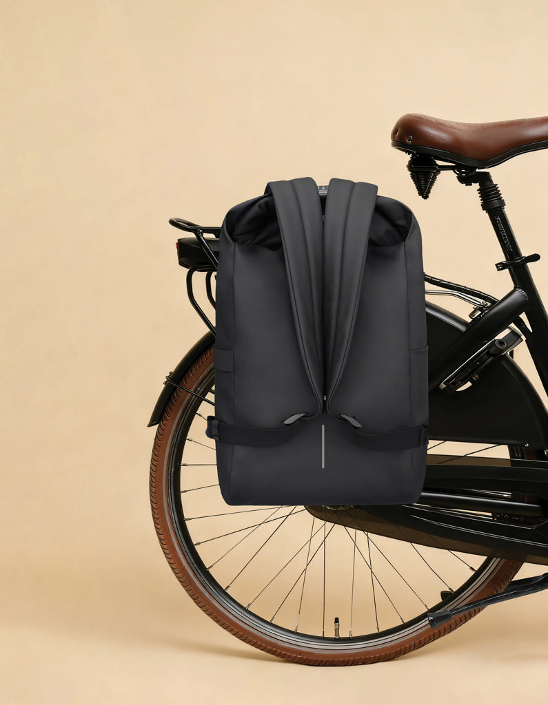 Urban Water Resistant Bike Backpack - Black