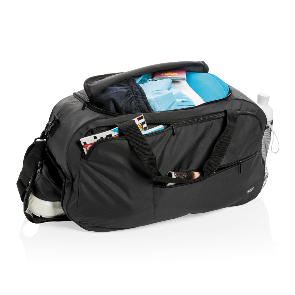 Swiss Peak AWARE™ RPET sports duffel - Black
