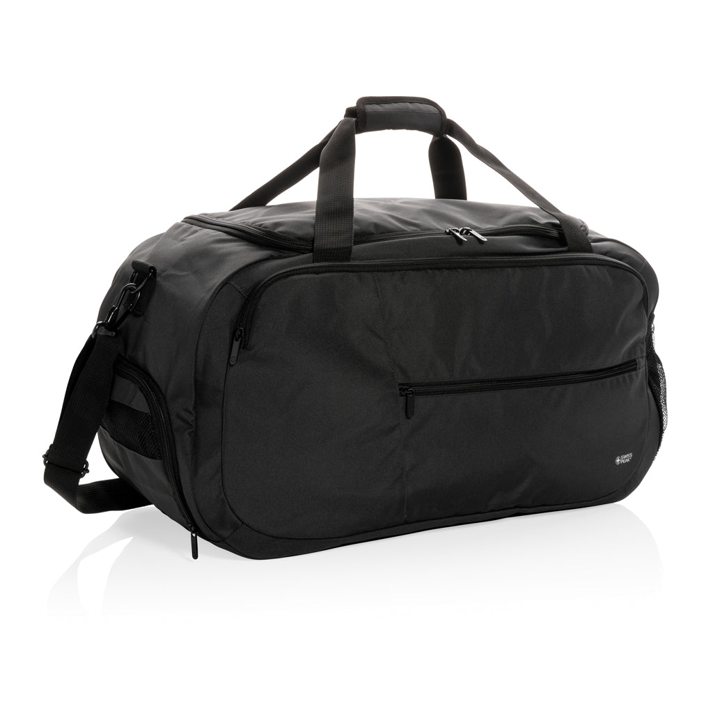 Swiss Peak AWARE™ RPET sports duffel - Black