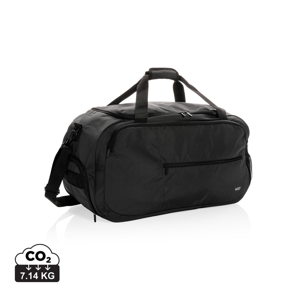 Swiss Peak AWARE™ RPET sports duffel - Black
