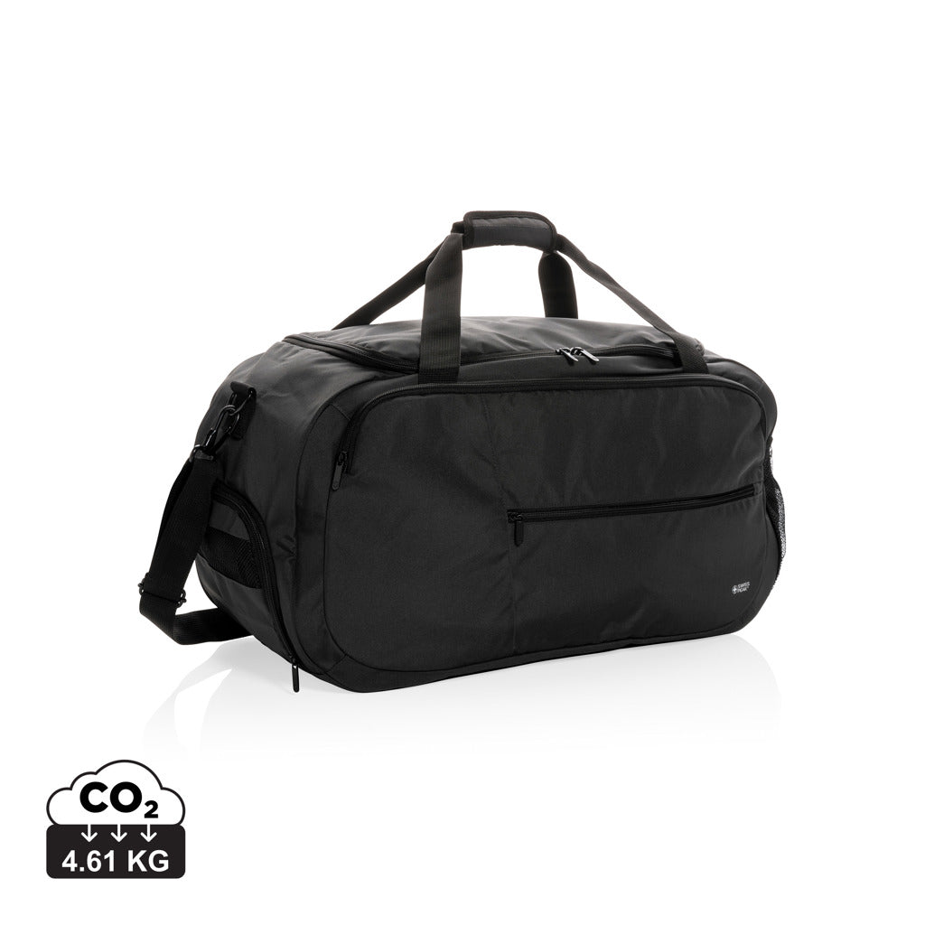 Swiss Peak AWARE™ RPET sports duffel - Black